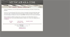 Desktop Screenshot of musicarara.com