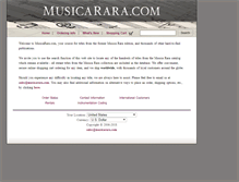 Tablet Screenshot of musicarara.com